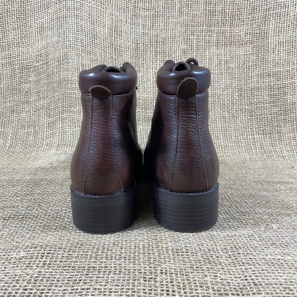 Vintage Lacers Boots Booties Oxfords Brown Leather Ankle Danexx Size 7.5 M - Picture 9 of 11